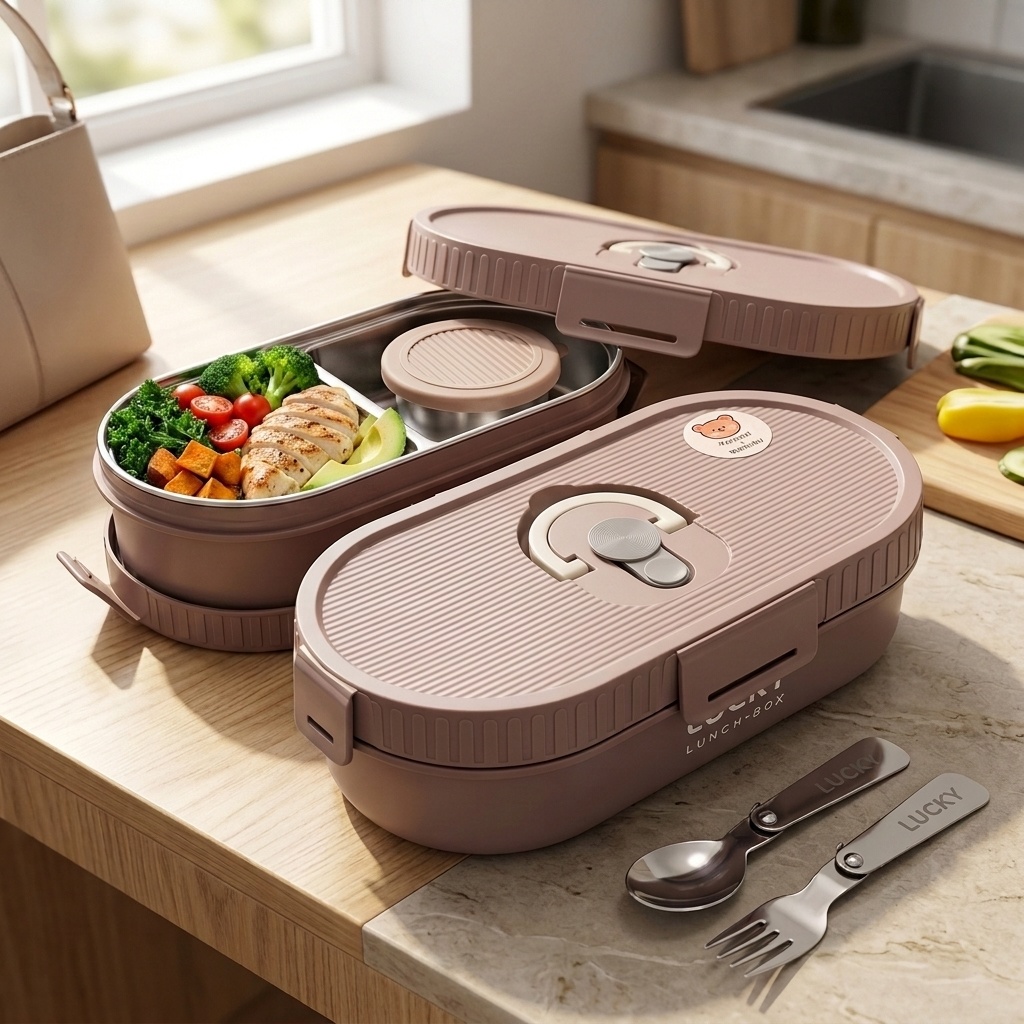 Food Storage 30 Years - Microwavable 304 Stainless Steel Bento Box