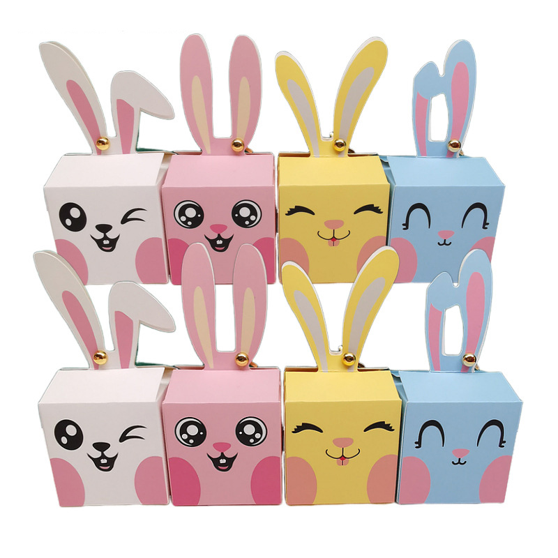 Food Storage Baby - 12/24Pcs Cartoon Rabbit Candy Box Happy