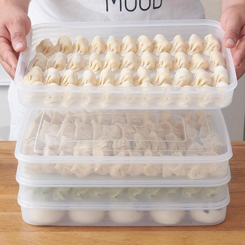 Food Storage Freezer - Transparent Kitchen Storage Box Refrigerator Organizer