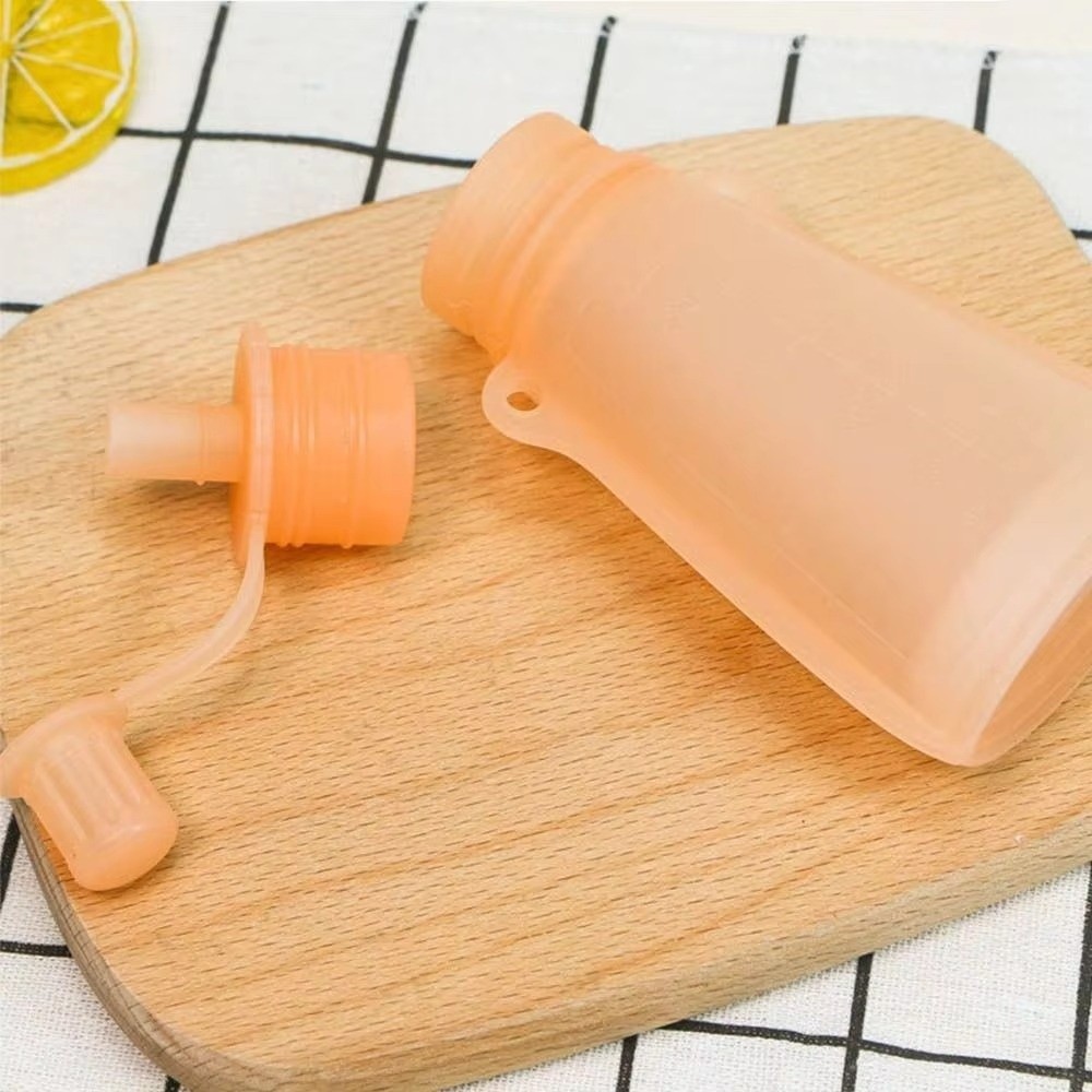 Food Storage Silicone Bags - BPA Free Food Pouch Leak-proof Sealing