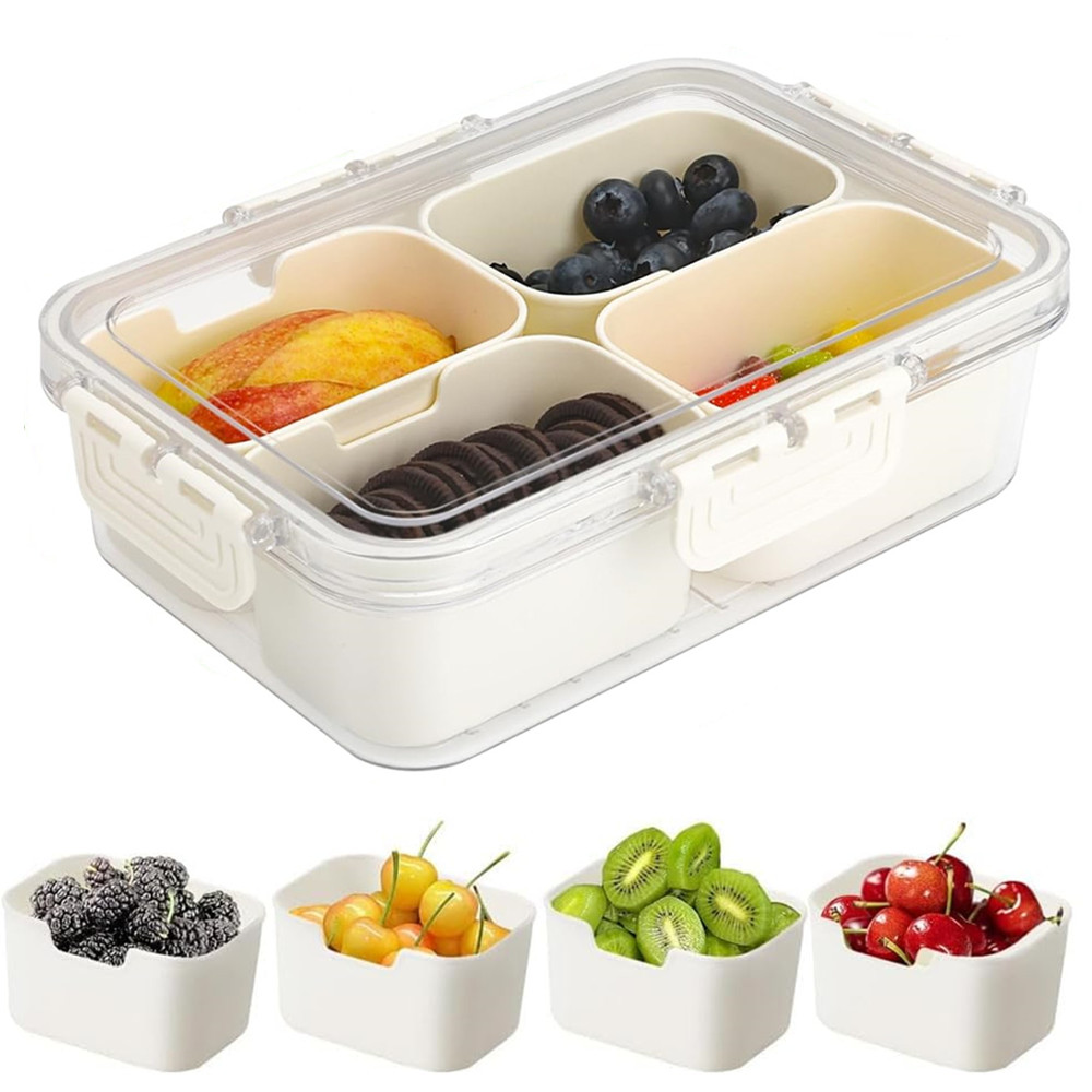 Storage Food Tray - Portable Food Storage Box, Snack Storage