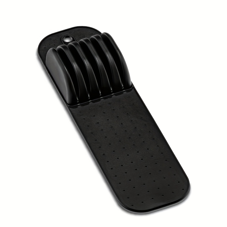 Food Storage Silicone Bags - 5-slot kitchen silicone knife holder -