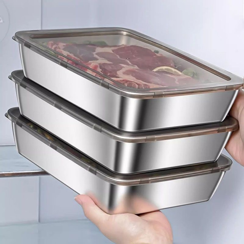 Storage Food Tray - Food Grade Stainless Steel Serving Tray