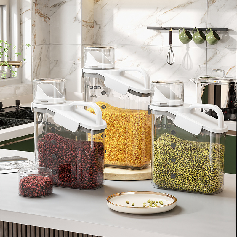 Food Storage Jars Airtight - Moisture-proof Sealed Jar for Grains Pet