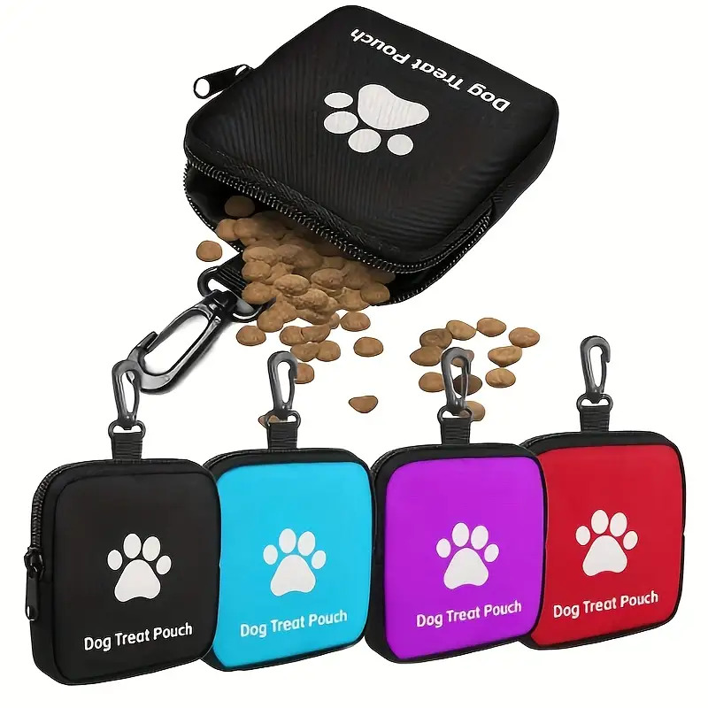 Food Storage Zipper - Dog Training Treat Pouch,Travel Portable Pet