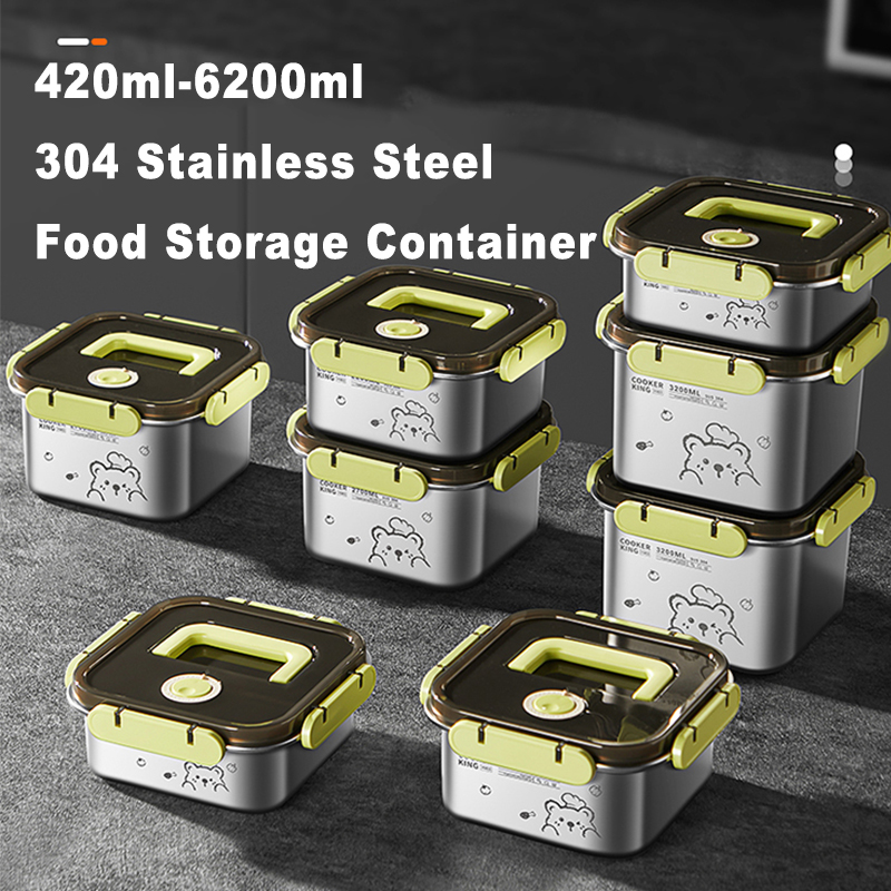 Food Storage Large - COOKER KING 420ml-6200ml Large Capacity Stainless