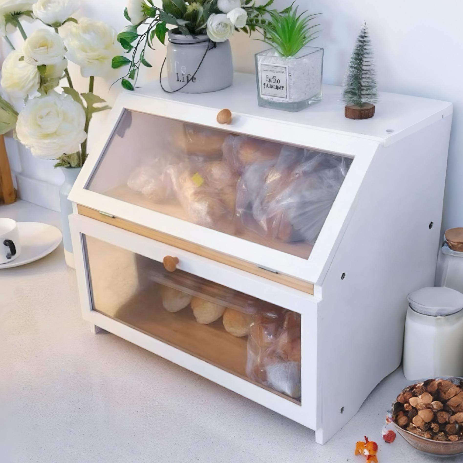 HOMEKOKO Double Layer Bread Bo - Food Storage Freezer recension och pris