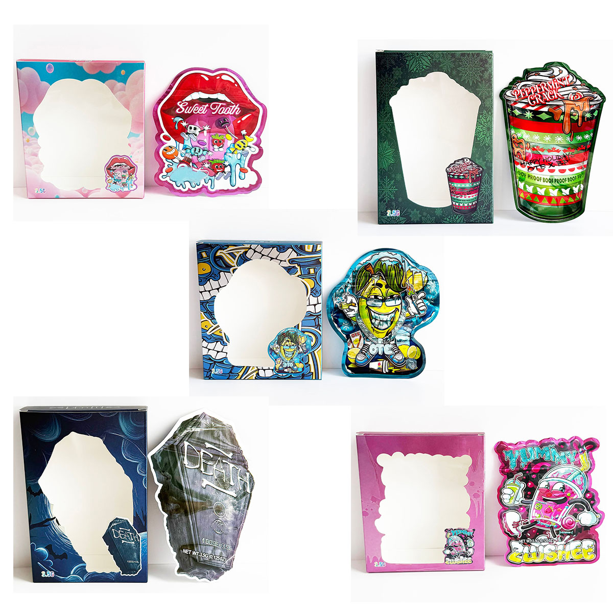 3.5g Die Cut Special Irregular - Food Storage In Mylar Bags recension och pris