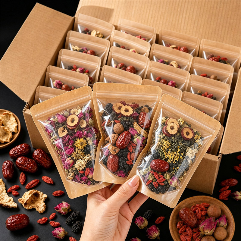 100Pcs Clear Kraft Paper Packa - Food Storage Zipper recension och pris