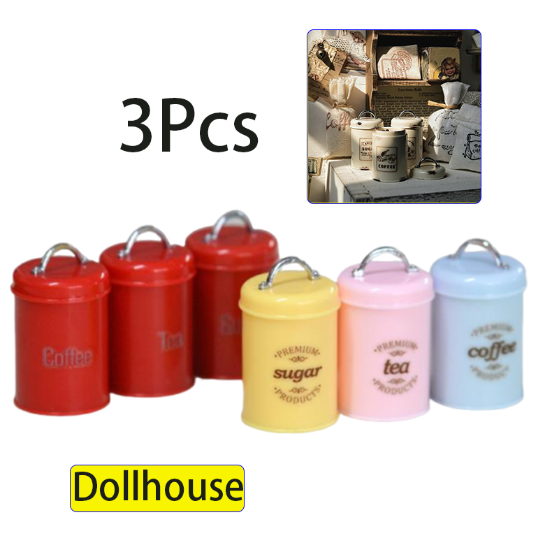 3Pcs Miniature Dollhouse Mini  - Food Storage Plastic recension och pris
