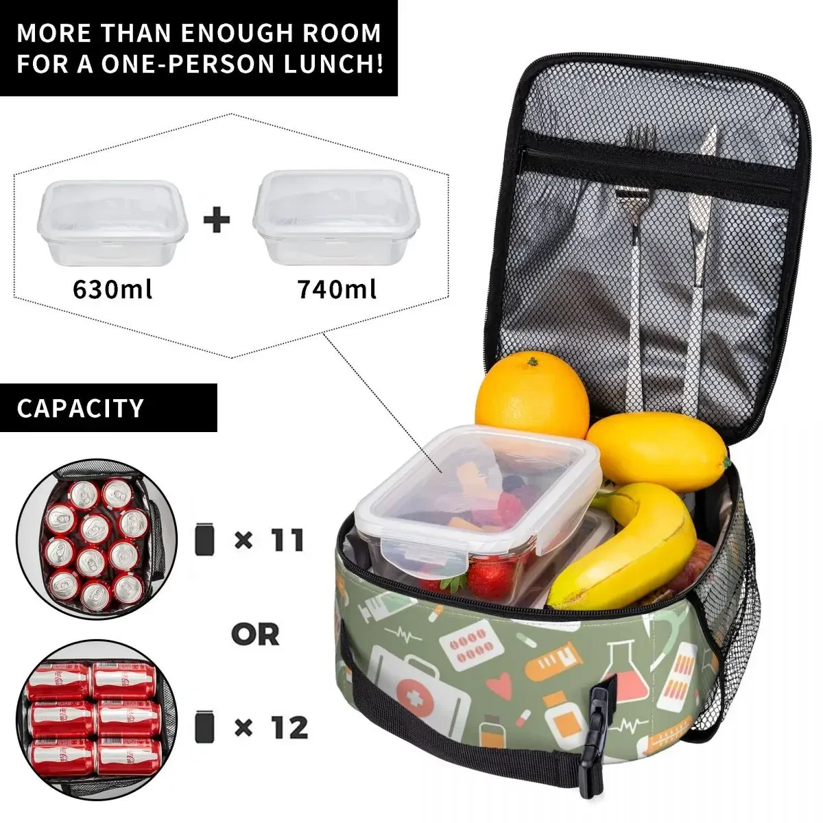 Nurse Healthcare Pattern Merch - Food Storage Zipper recension och pris
