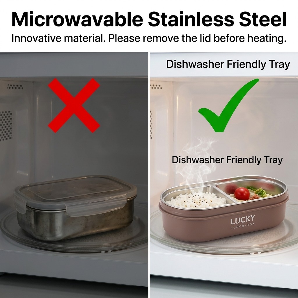 Microwavable 304 Stainless Ste - Food Storage 30 Years recension och pris