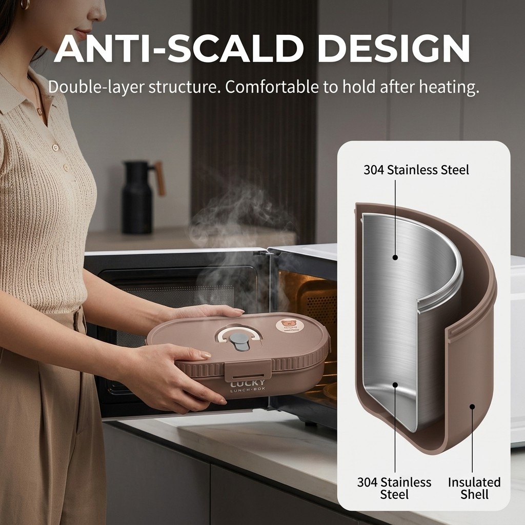 Microwavable 304 Stainless Ste - Food Storage 30 Years recension och pris