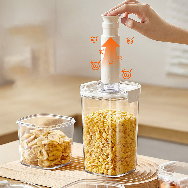 Vacuum Sealed Tank Coffee Bean - Airtight Cereal Jar recension och pris