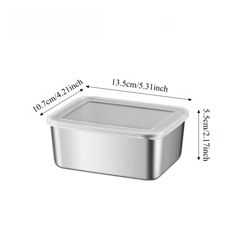 3/6Pcs Stainless Steel Rectang - Storage Food Tray recension och pris