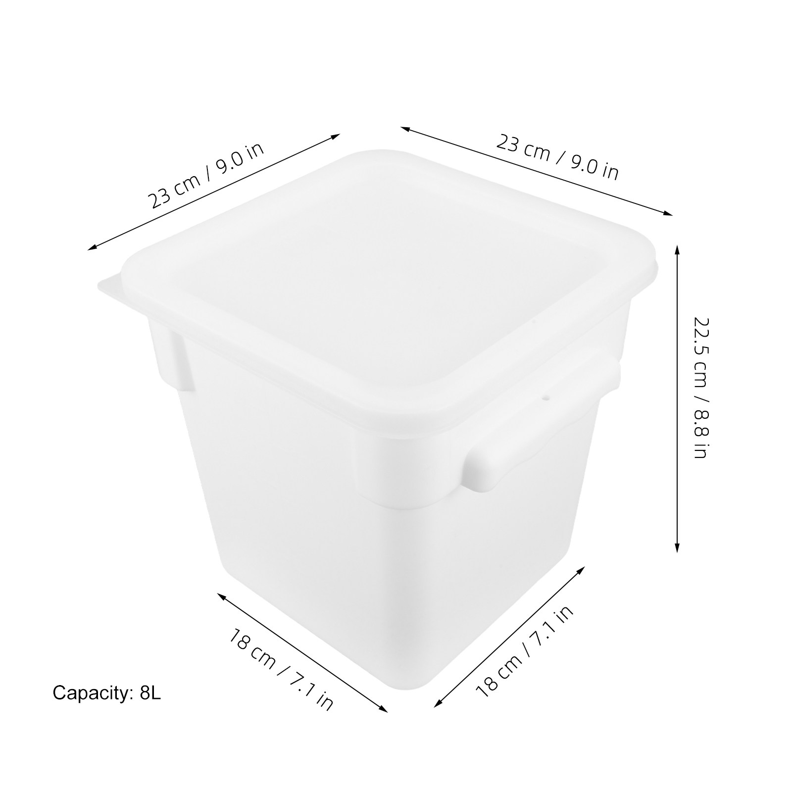 Square Plastic Food Storage Co - Food Storage Freezer recension och pris
