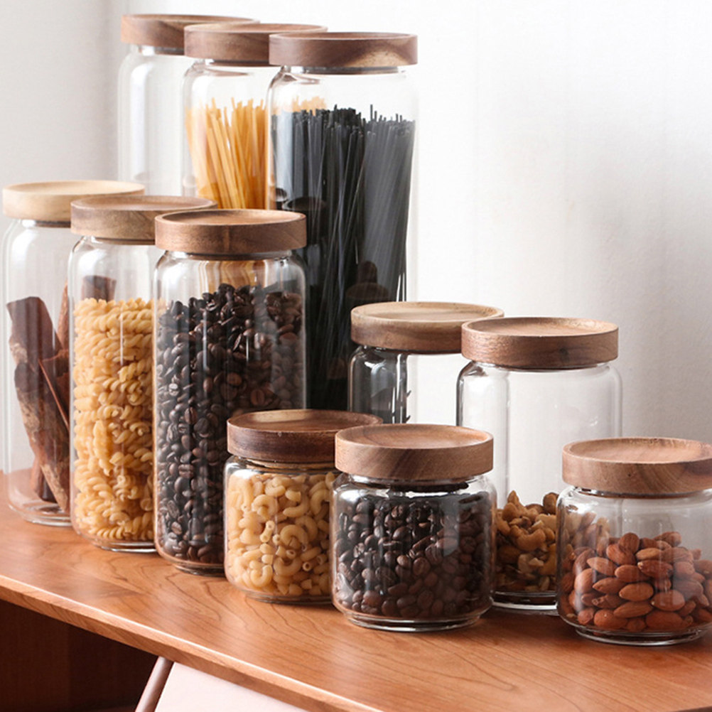 1Pcs High Borosilicate Glass G - Airtight Cereal Jar recension och pris