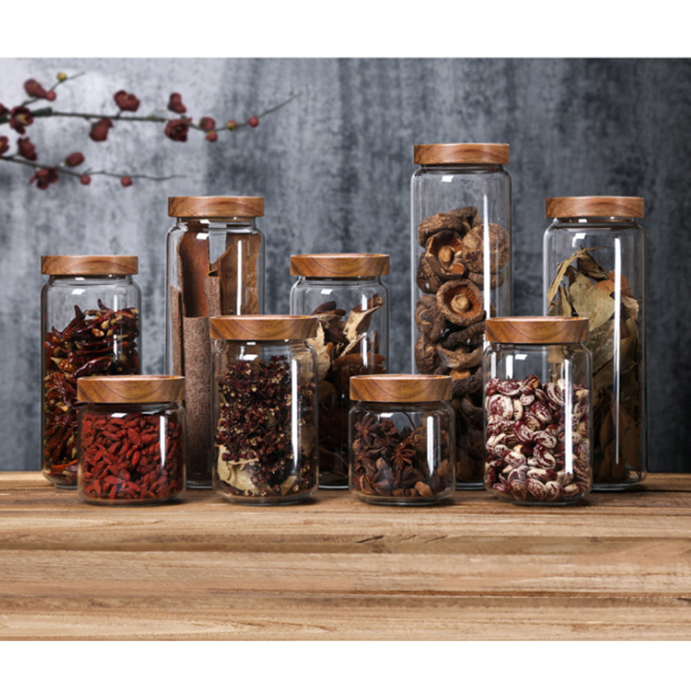 1Pcs High Borosilicate Glass G - Airtight Cereal Jar recension och pris