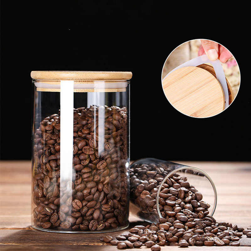 Glass Food Storage Jars with A - Airtight Cereal Jar recension och pris