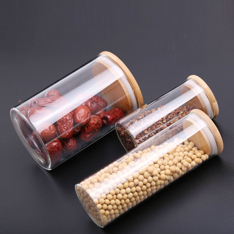 Glass Food Storage Jars with A - Airtight Cereal Jar recension och pris