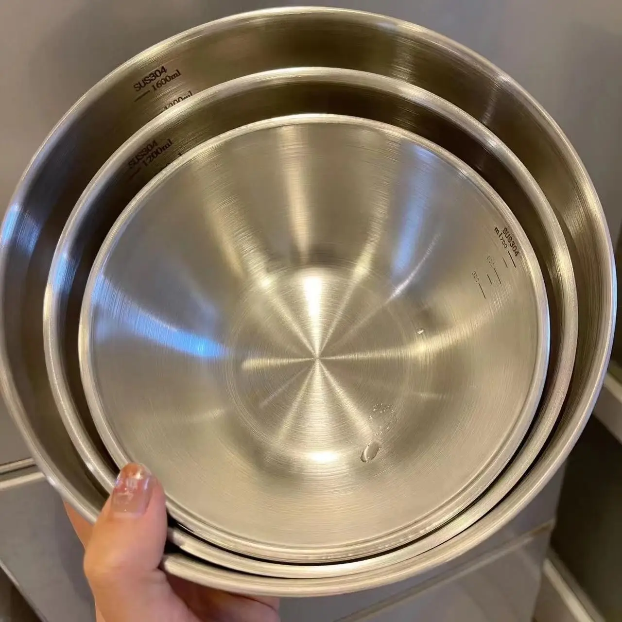 1-3 Stainless Steel Bowl Set W - Food Storage Large recension och pris