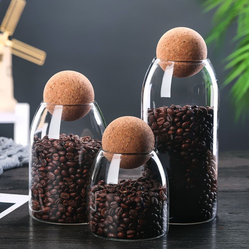 Clear Practical Wood Cork Glas - Food Storage Practices recension och pris