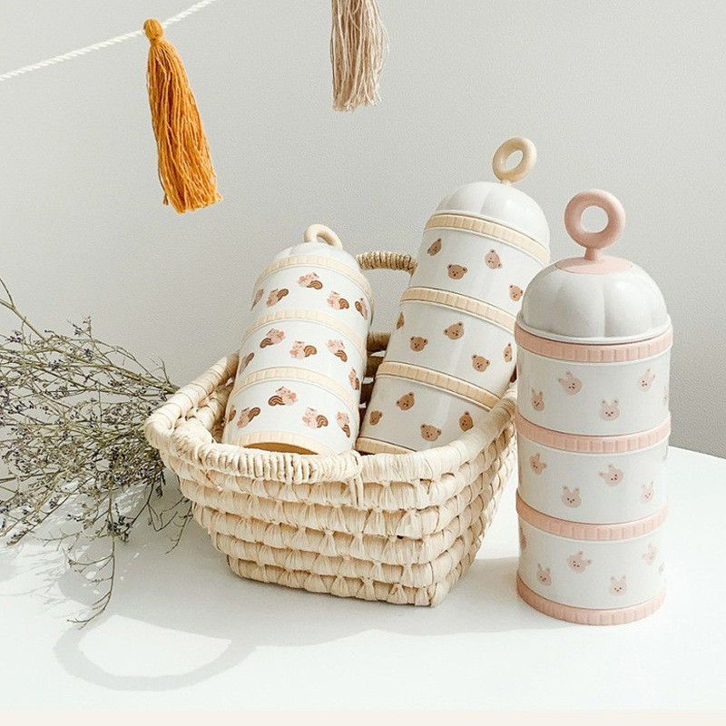 Cute Bear Milk Powder Box Baby - Food Storage Baby recension och pris