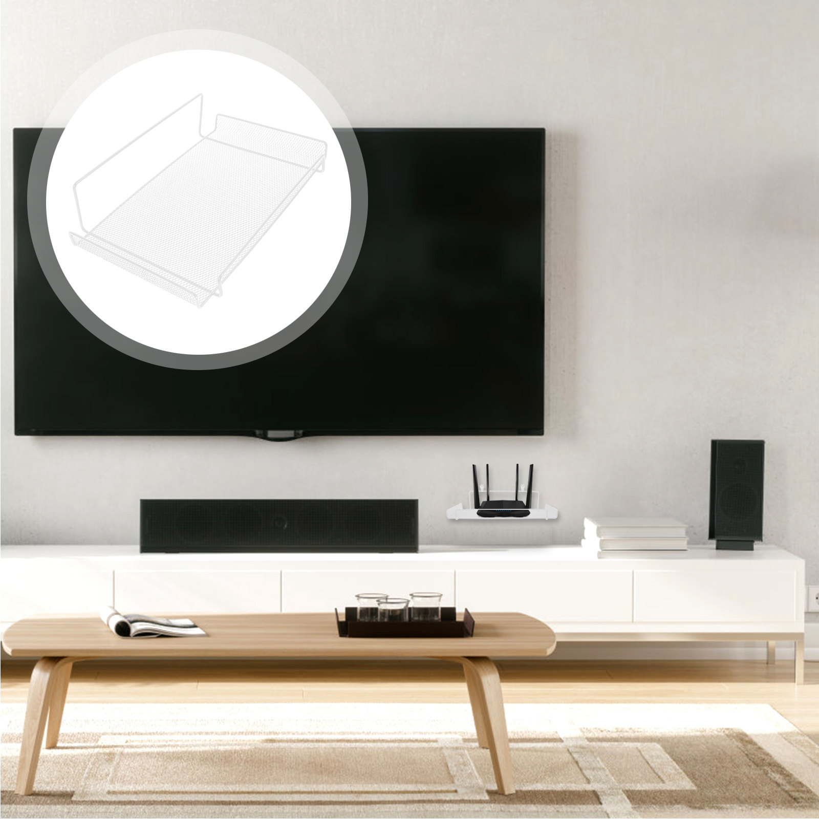 No-Drilling Wall Mount Router  - Food Storage Box recension och pris