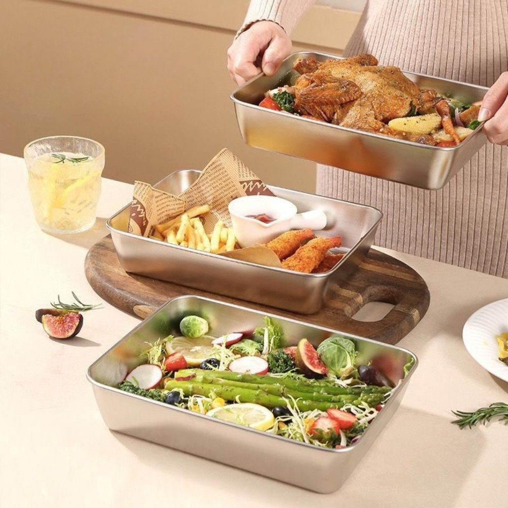 Food Grade Stainless Steel Ser - Storage Food Tray recension och pris
