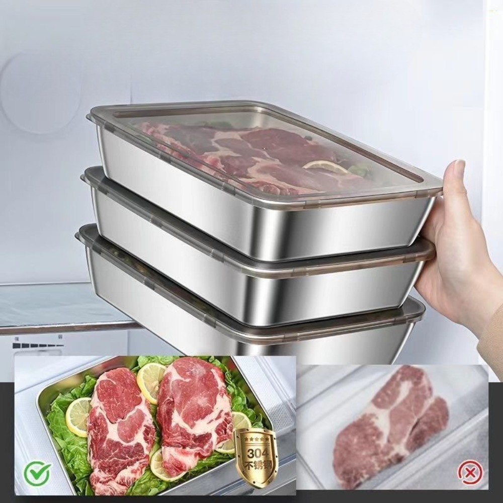 Food Grade Stainless Steel Ser - Storage Food Tray recension och pris