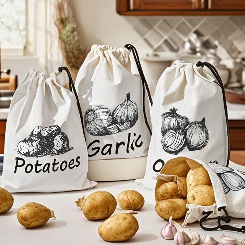 Potato Onion Garlic Pattern St - Food Storage Zipper recension och pris