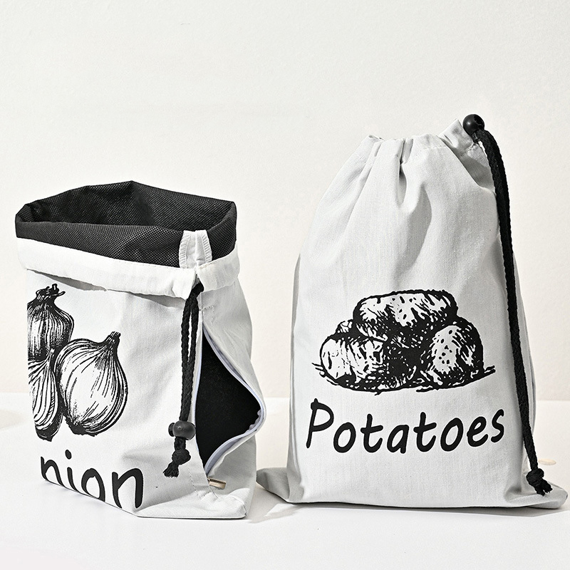 Potato Onion Garlic Pattern St - Food Storage Zipper recension och pris