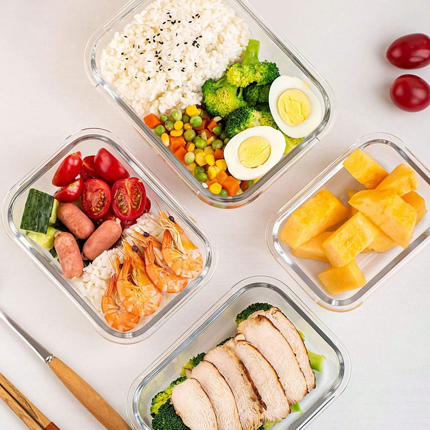 10 Pack Glass Meal Prep Contai - Food Storage Freezer recension och pris