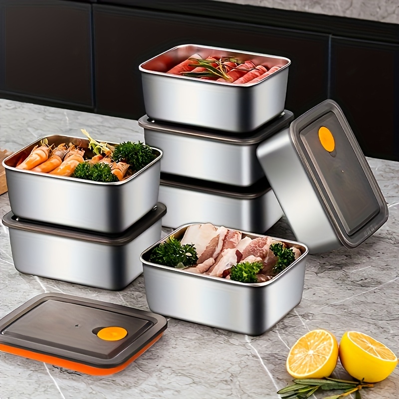 4pc Stainless Steel Food Stora - Food Storage Freezer recension och pris