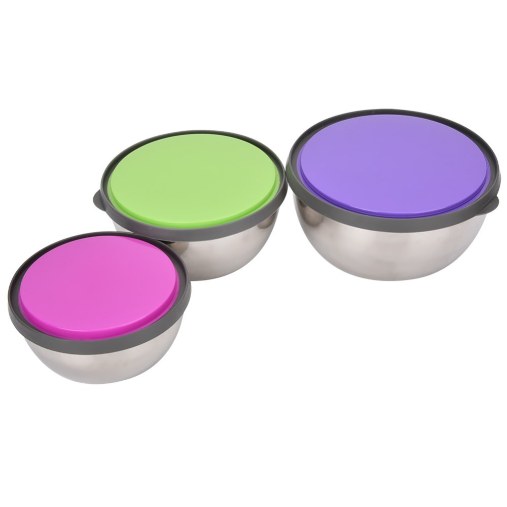 3PCS Practical Stainless Steel - Food Storage Practices recension och pris