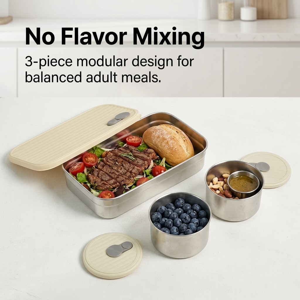 Microwave Safe 304 Stainless S - Food Storage 30 Years recension och pris
