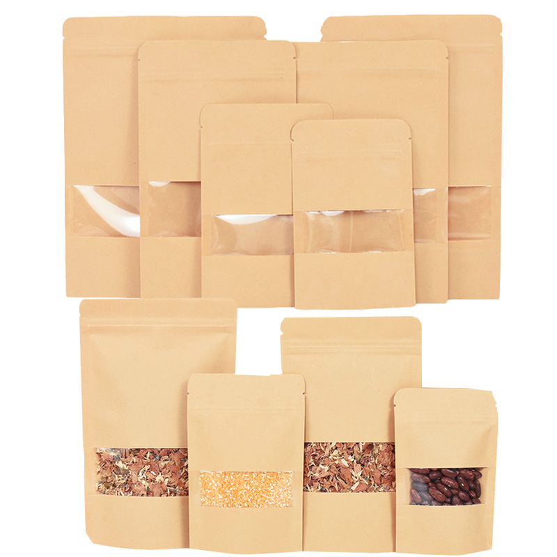 20/50pcs Kraft Paper Zip Lock  - Food Storage Zipper recension och pris