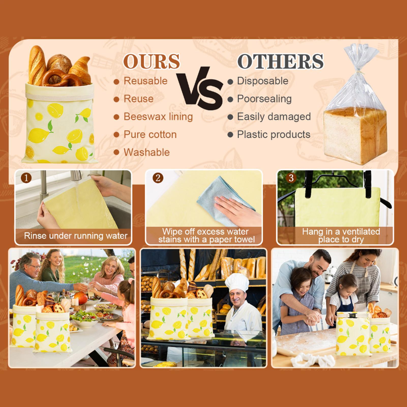 Bread Bags Reusable Reusable B - Food Storage Freezer recension och pris