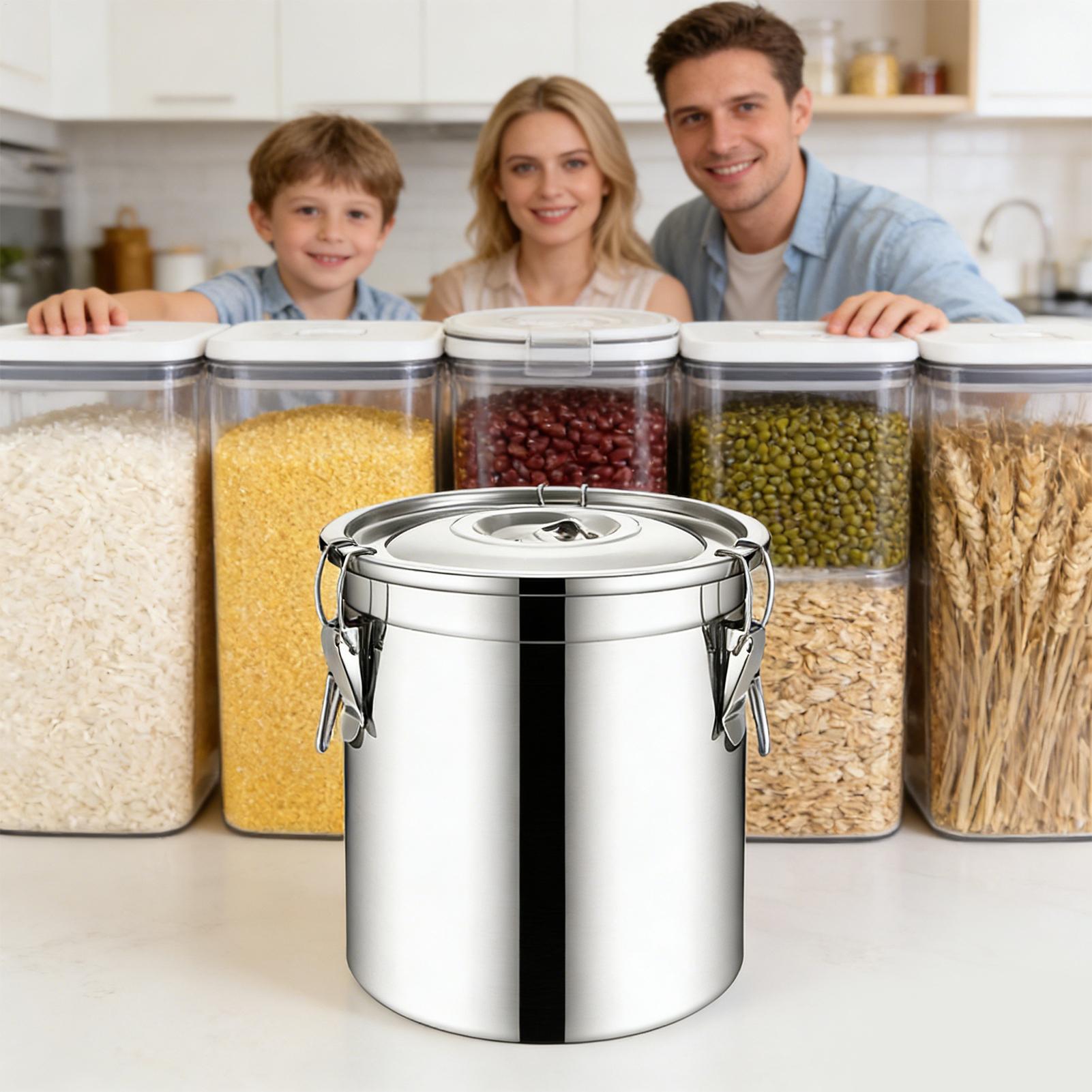 6L Stainless Steel Airtight Ja - Airtight Cereal Jar recension och pris