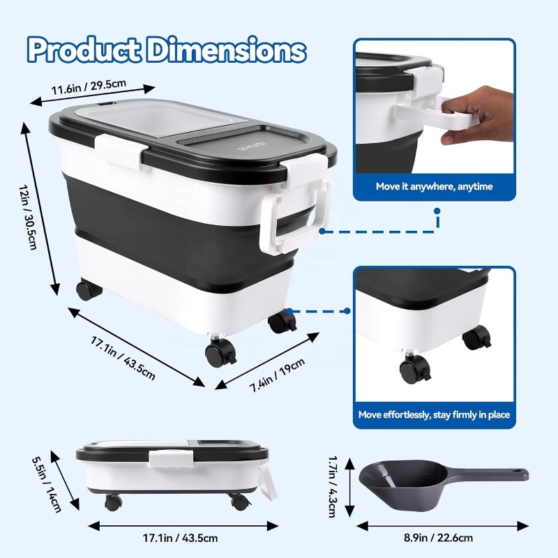 Dog Food Storage Container 20- - Food Storage Large recension och pris