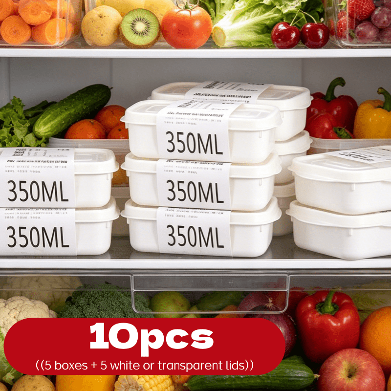 10Pcs Reusable Stackable Food  - Food Storage Freezer recension och pris