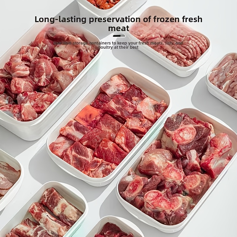 10Pcs Reusable Stackable Food  - Food Storage Freezer recension och pris