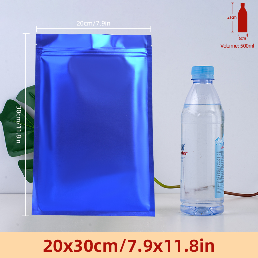 100pcs Matte Blue Foil Zipper  - Food Storage Zipper recension och pris