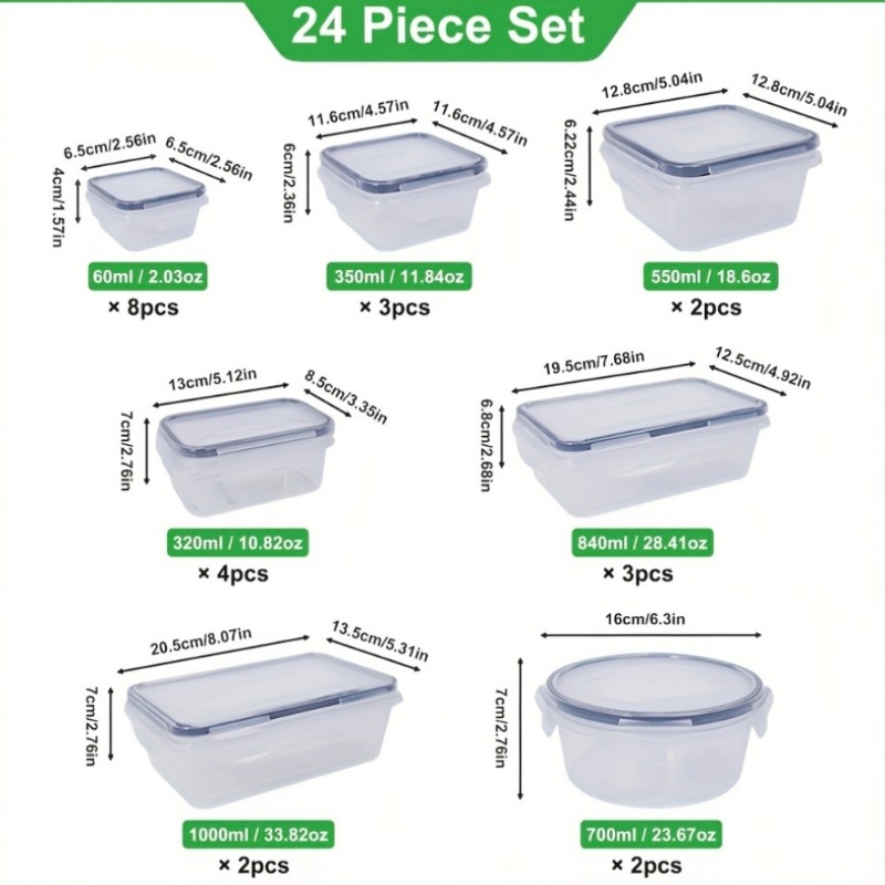 48PCS BPA-Free Food Storage Se - Food Storage Freezer recension och pris