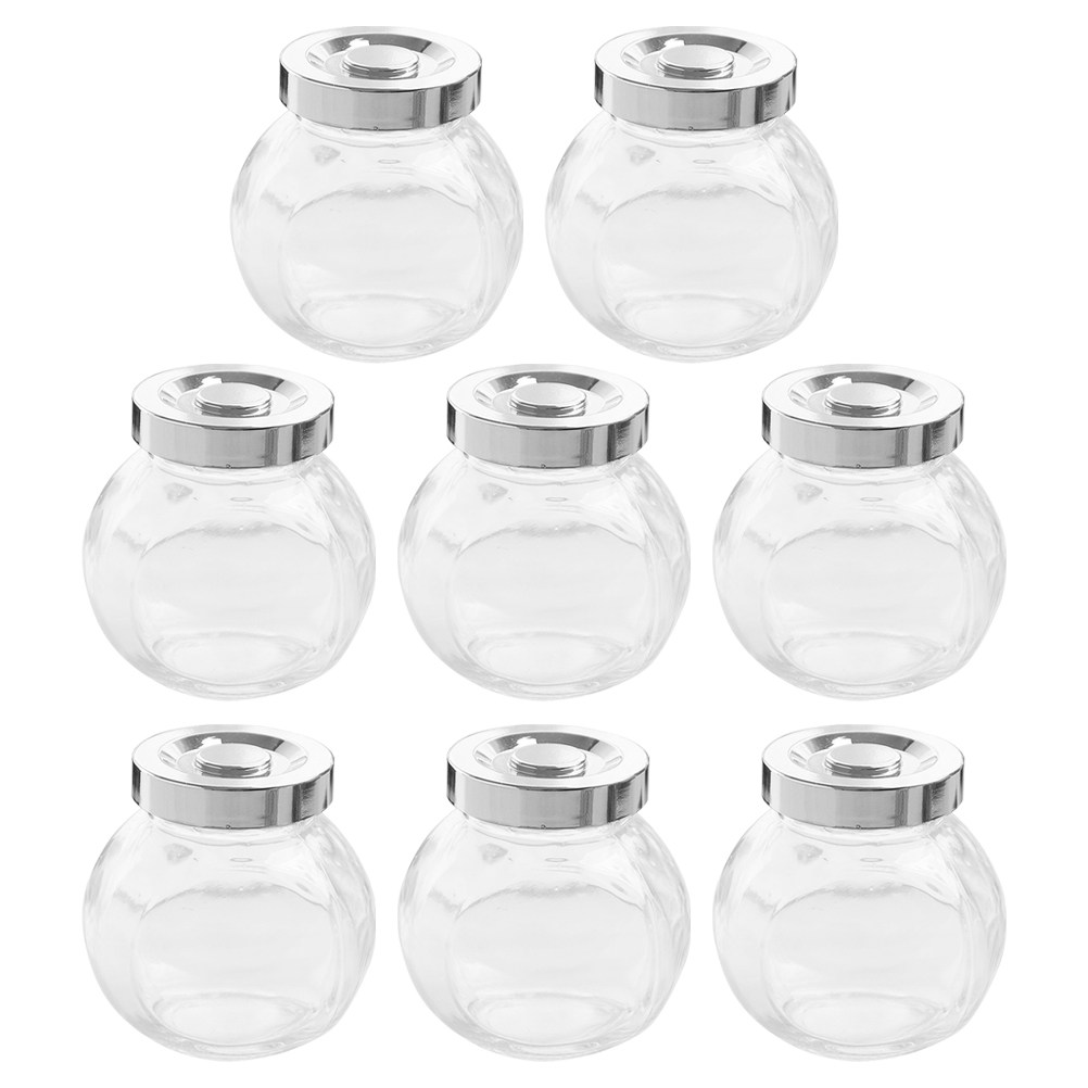 8Pcs Lightweight Portable Glas - Food Storage Jars Airtight recension och pris