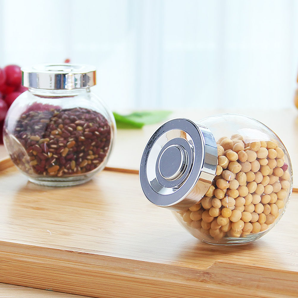 8Pcs Lightweight Portable Glas - Food Storage Jars Airtight recension och pris