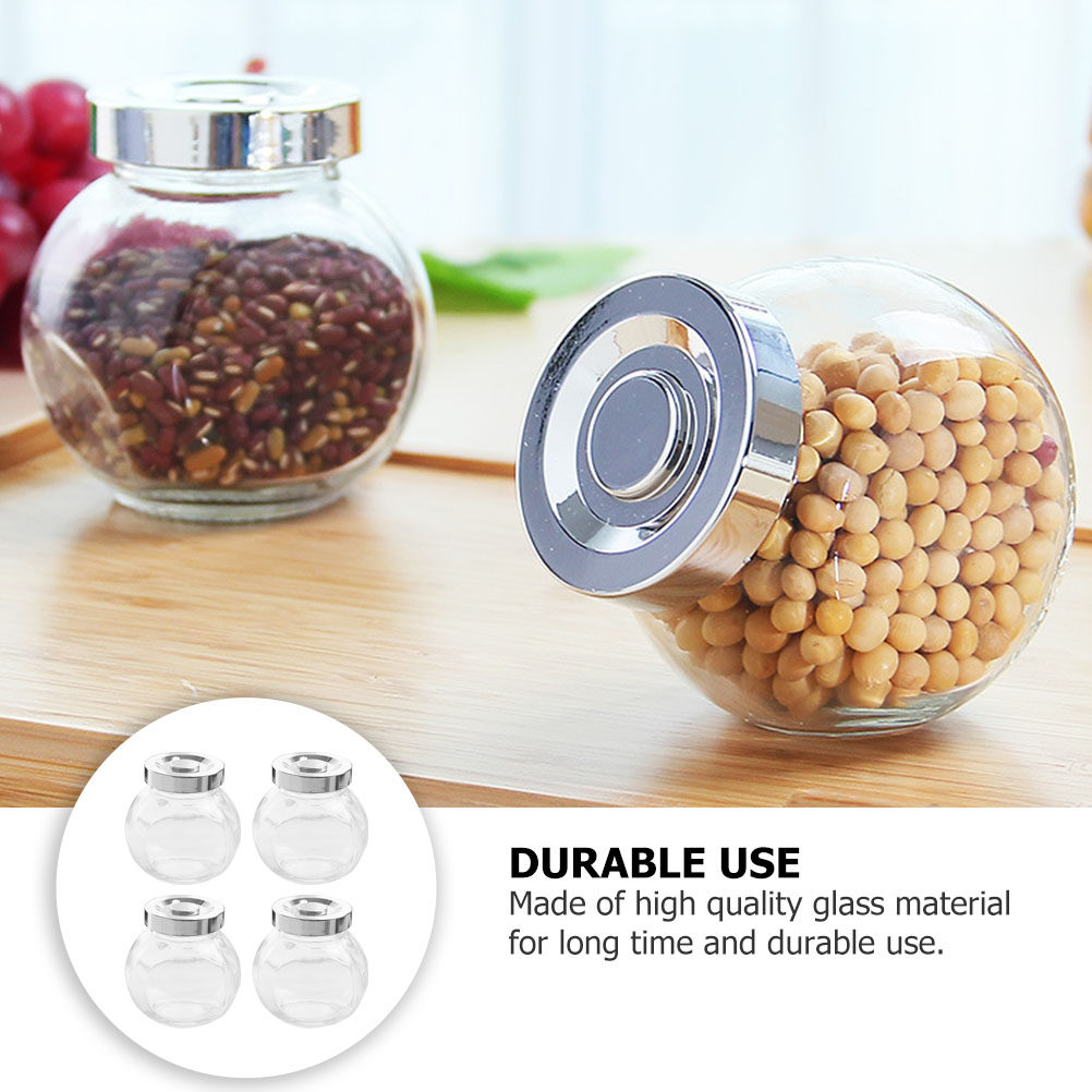 8Pcs Lightweight Portable Glas - Food Storage Jars Airtight recension och pris