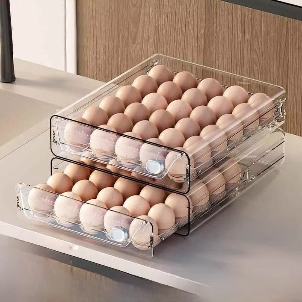 Transparent Egg Storage Box Cl - Food Storage Without Plastic recension och pris