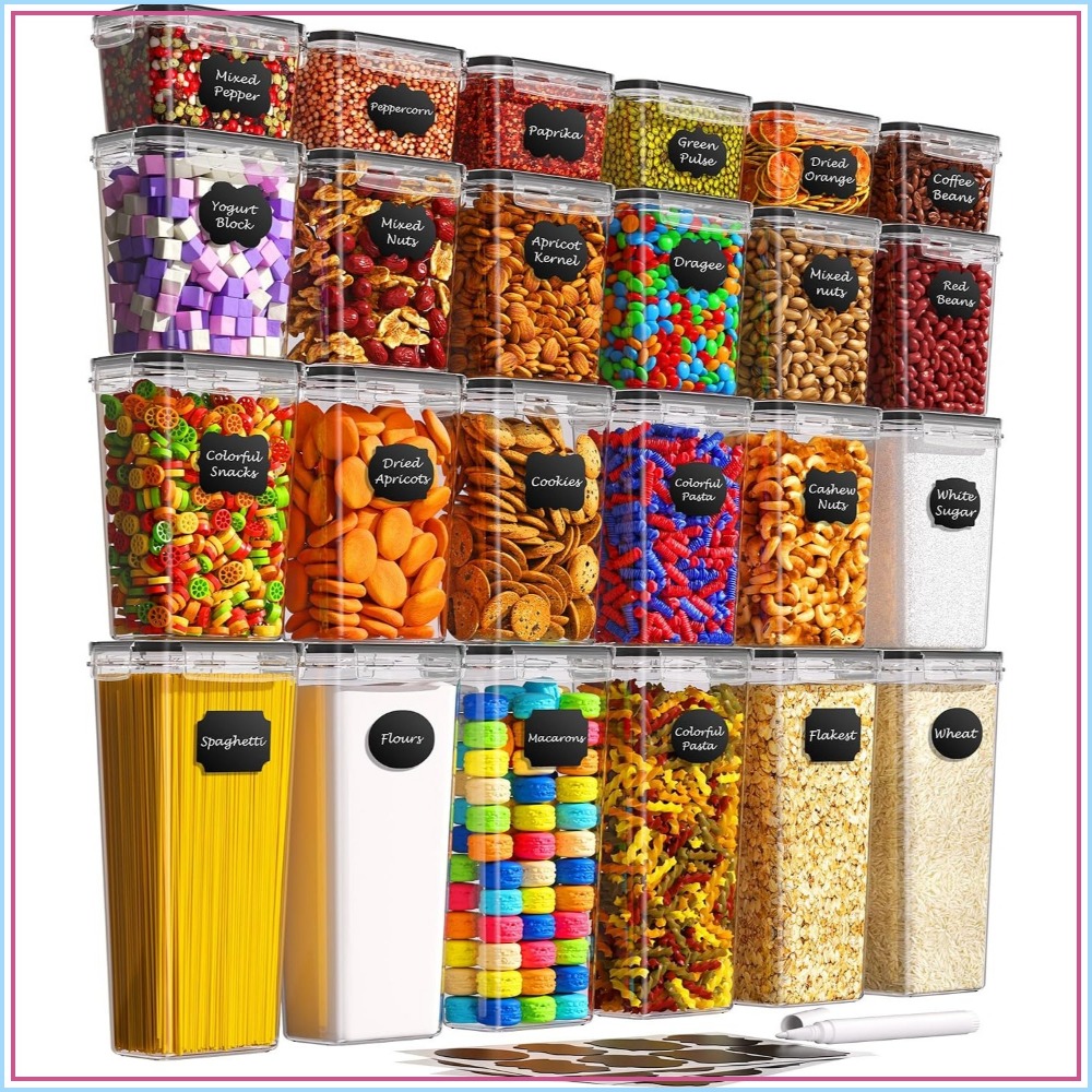 24 PCS Airtight Food Storage C - Food Storage Plastic recension och pris