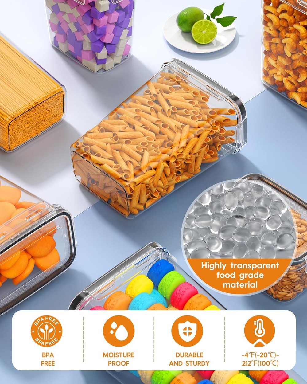 24 PCS Airtight Food Storage C - Food Storage Plastic recension och pris